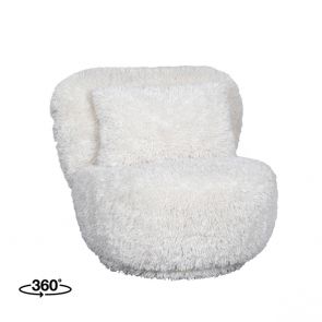 Swivel Lounge Chair Doodle 90x87x73 cm