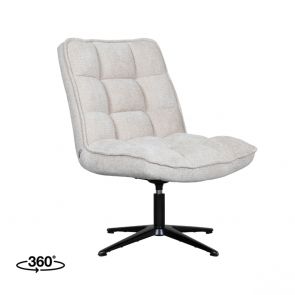 Swivel Lounge Chair Vince 63x74x91 cm