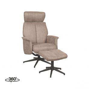 Recliner Chair Verdal + Footstool 77x79x109 cm